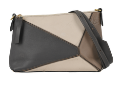 Puzzle Pochette, Leather, Beige/Brown/Taupe, 061712, E, 2*